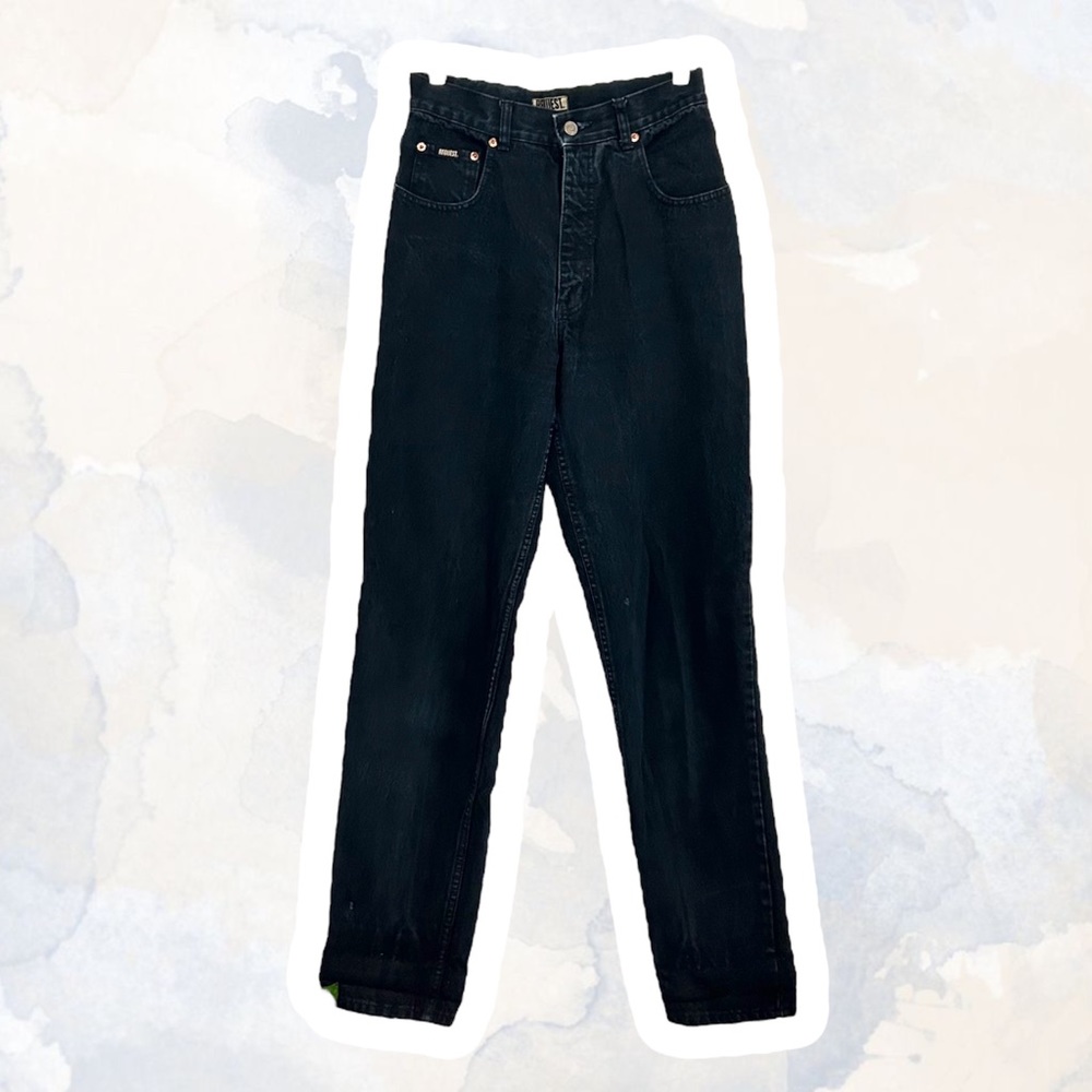 Vintage Request Straight Leg Black Jeans